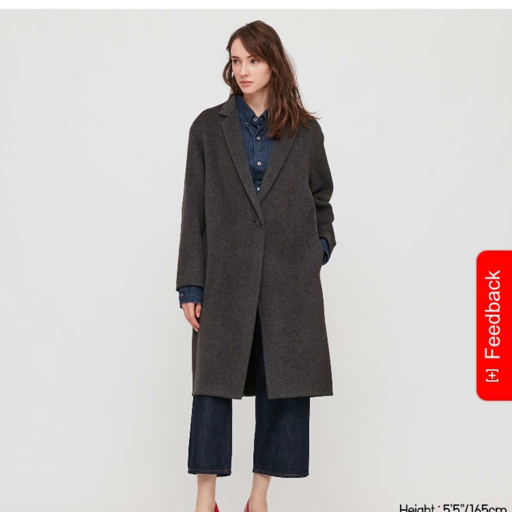 Uniqlo double face coat